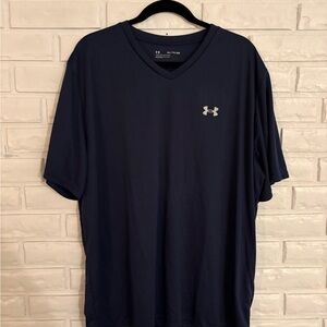 Under Armour Men's Dark Blue V-Neck Tee